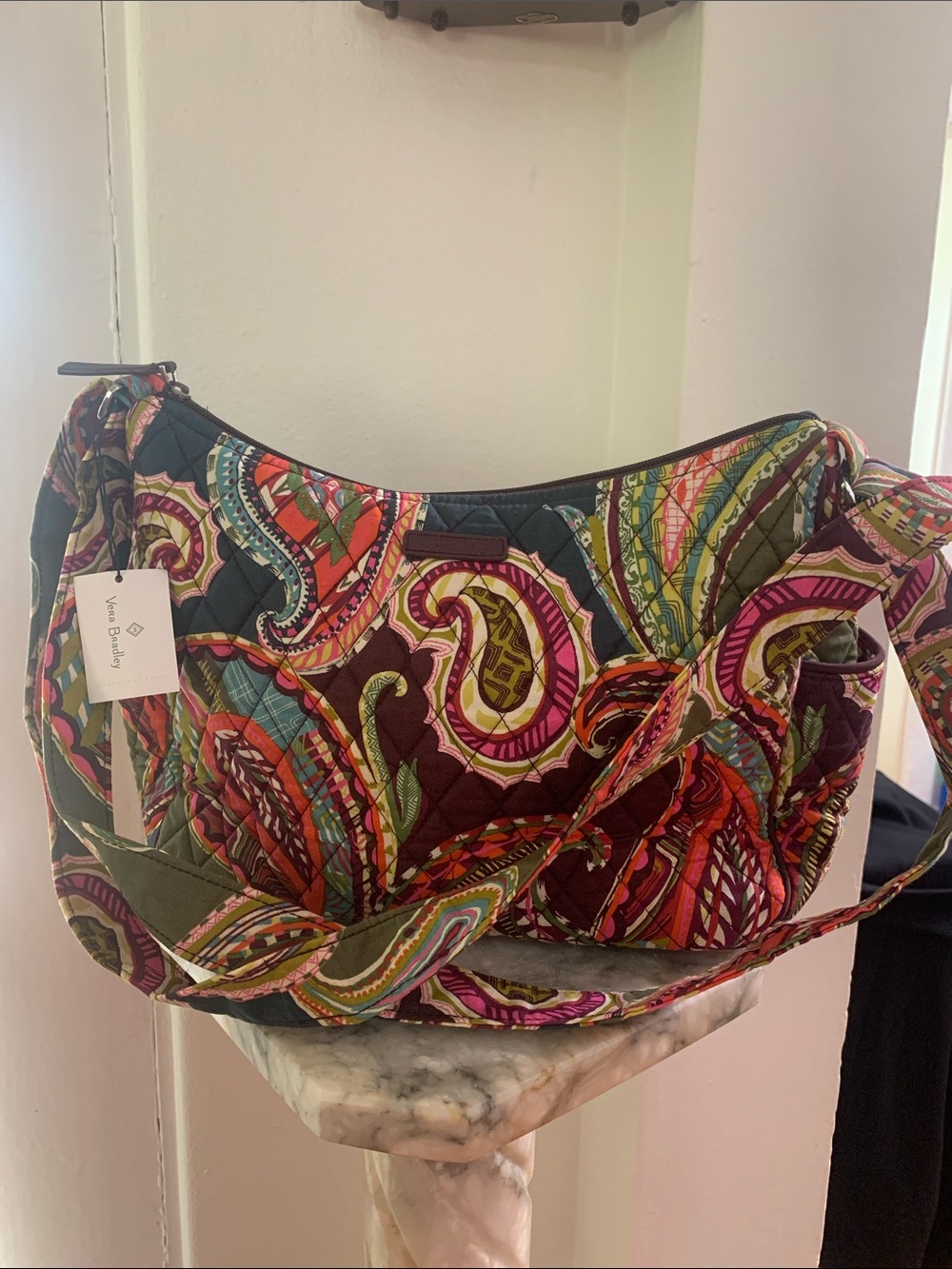 Vera Bradley Multicolor Quilted Paisley Shoulder Bag